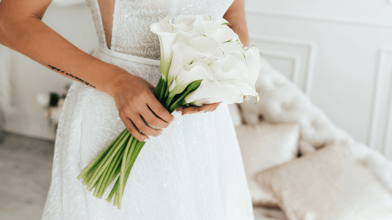 modern wedding dress